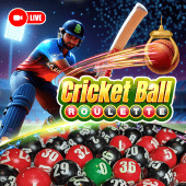 Cricket Ball Roulette live casino card art